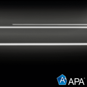 Apa Chrome Delete Glans Zwart - Afname Per Meter (Breedte 152cm)